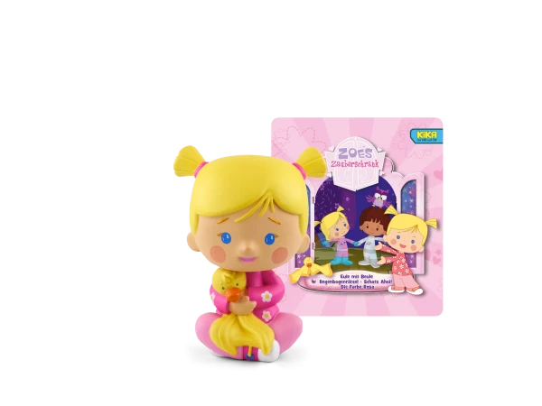 Tonies Hörfigur Zoés Zauberschrank-Eule/Regenbogenrätsel/Schatz Ahoi/Farbe Rosa